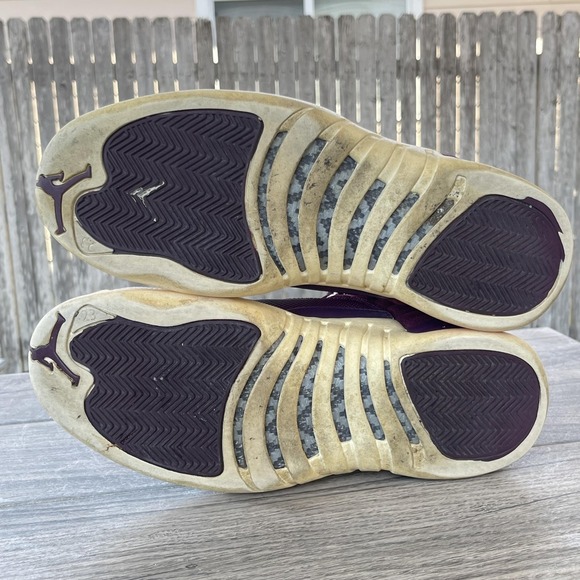 Nike Jordan 12 Retro Bordeaux Shoes Men 11 Red Burgundy Suede 130690-617 Sneaker - Picture 5 of 14